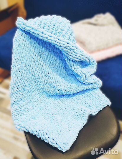 Детский вязаный плед