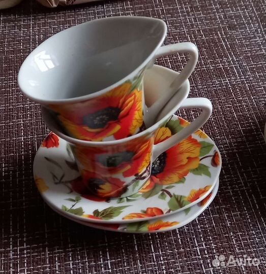 Чашка с блюдцем кофейные