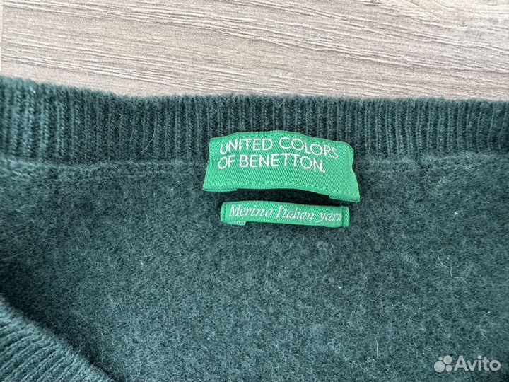 Свитер Benetton 100% шерсть