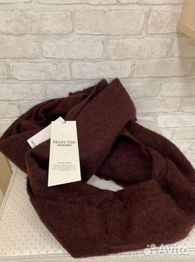 Трикотажный шарф женский Mango