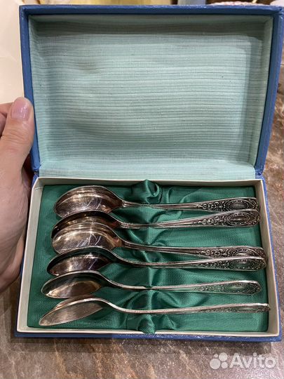 Набор чайных ложек СССР мельхиор