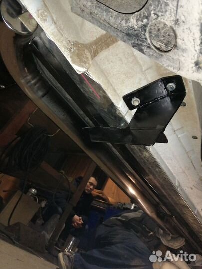 Пороги с накладным листом 53 мм Тойота Тундра 2014