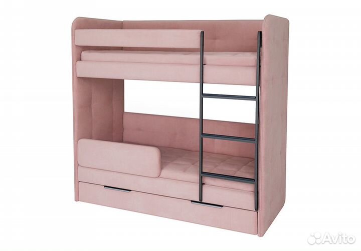 Двухъярусная мягкая кровать