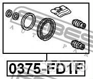 Ремкомплект суппорта тормозного переднего