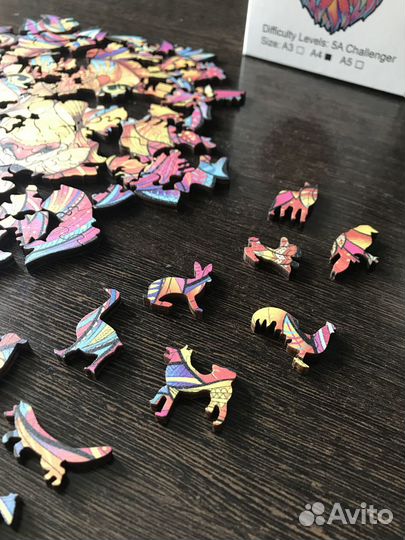 Деревянные пазлы фигурные