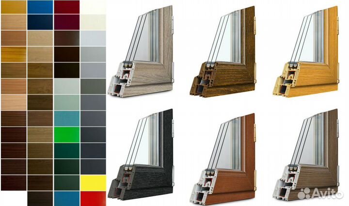 Цветные окна кашированные