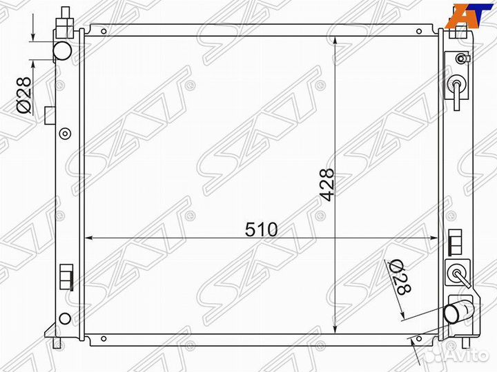 Радиатор nissan tiida C12 12/nissan note E12 13