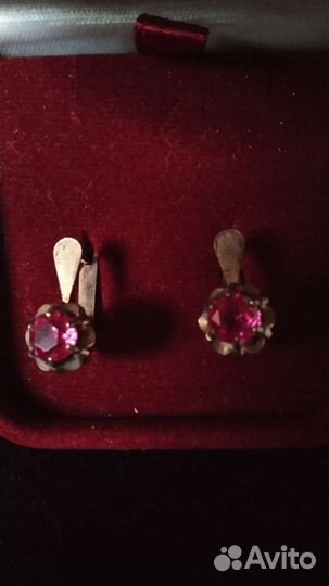Серьги серебро 925 пр СССР