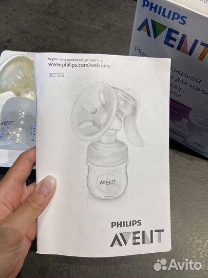 Молокоотсос phillips avent ручной