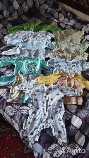 Детские вещи пакетом для мальчика с 0до 9 месяцев