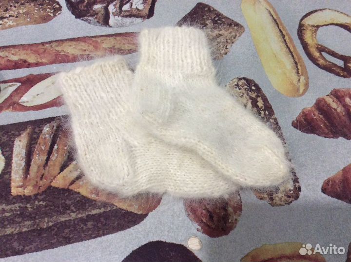 Носки детские из собачьей шерсти,14 см по стопе, ц