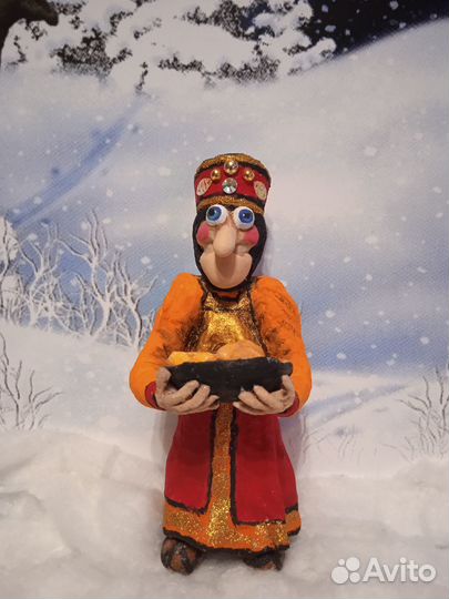 Ёлочная ватная игрушка 