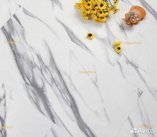 Пвх плитка мрамор, бетон, камень