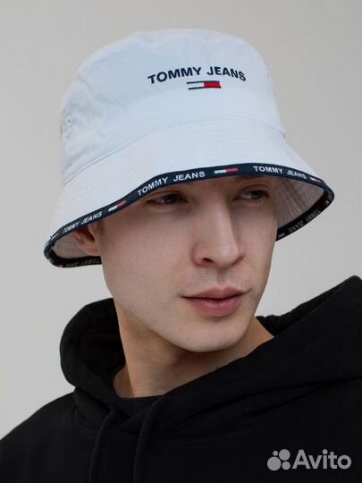 Панама мужская летняя белая Tommy Jeans