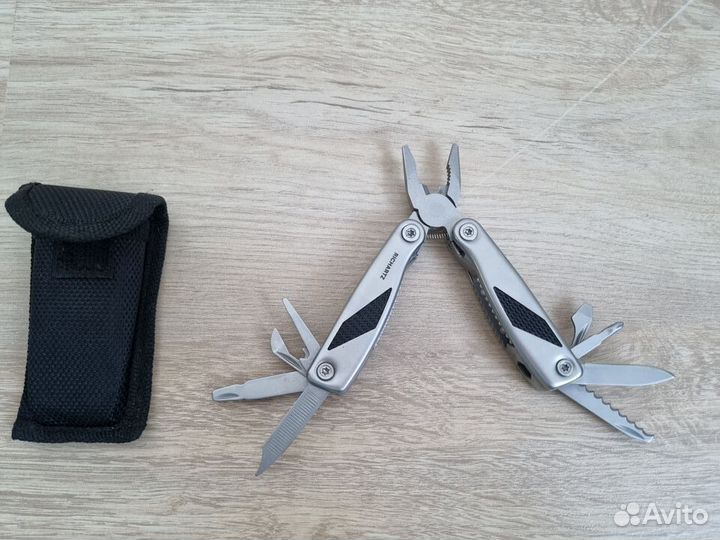 Мультитул Richartz Grip Tool Pocket, серый, 11 опц