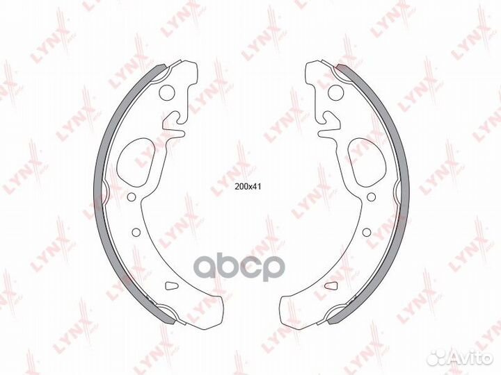 Колодки тормозные барабанные (+ABS) зад BS4