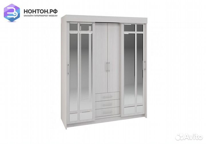 Шкаф-купе Фортуна ясень анкор светлый