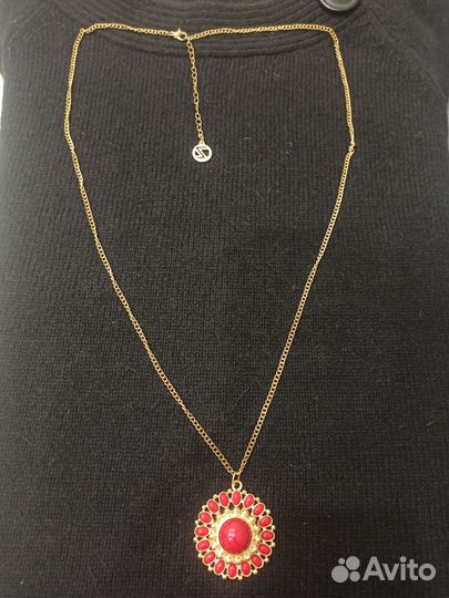 Колье цепочка с кулоном