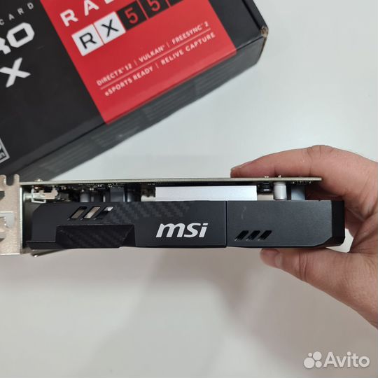 Видеокарта MSI AMD Radeon RX 550 aero ITX OC