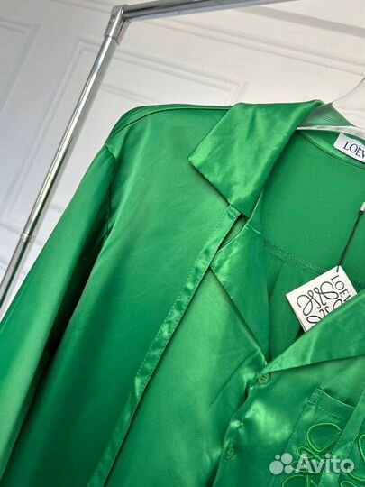 Блузка женская зеленая Loewe