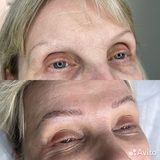 Перманентный макияж бровей волосковая техника