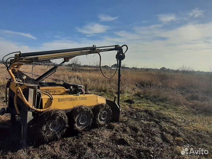 Винтовые сваи под ключ установка