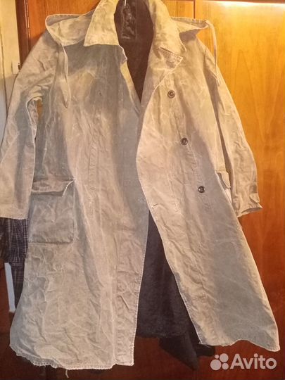 Плащ-брезент походный с капюшоном. Длина 120см