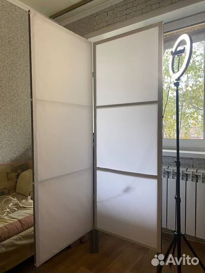 Ширма перегородка в студию, салон, комната