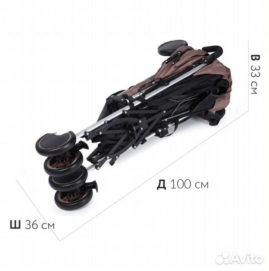 Коляска прогулочная Babyton City Coffie