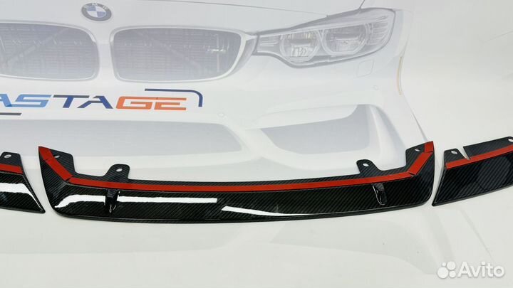 Сплиттер BMW M5 F90 рест ST стиль сухой карбон