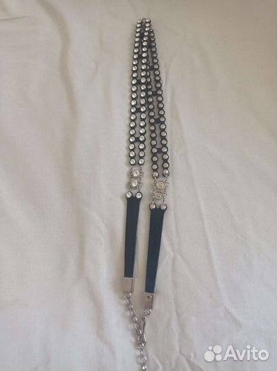 Ремень со стразами y2k