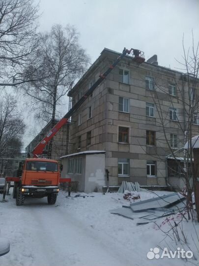 Аренда крана манипулятора вездеход (с люлькой)