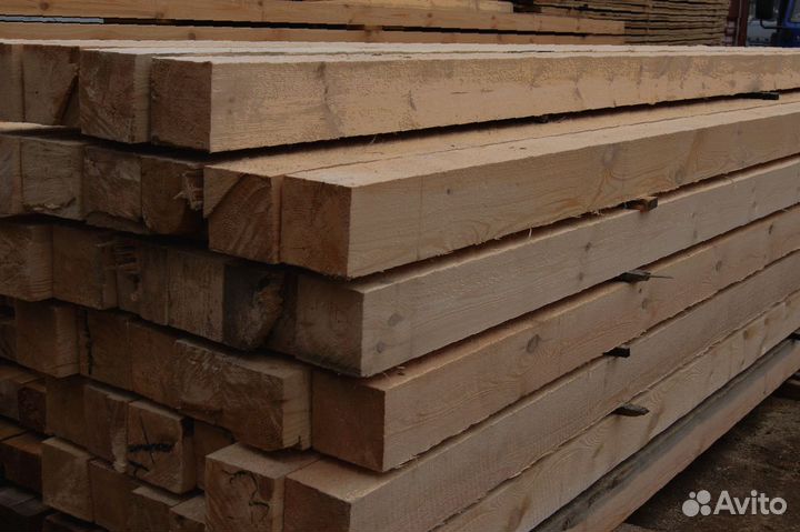 Доставка соснового Бруса 100x100 мм