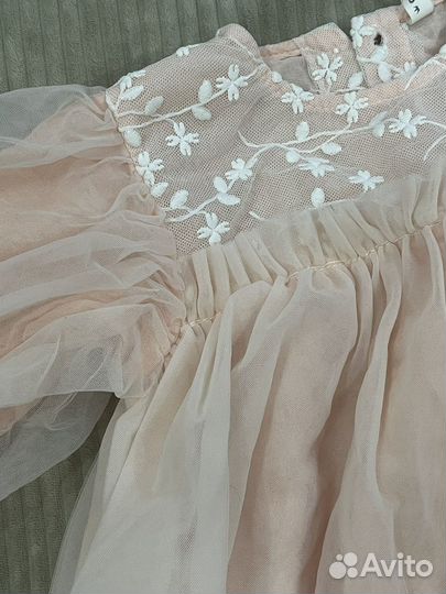 Нарядное платье для девочки 90