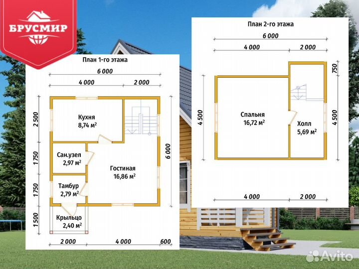 Дом из профилированного бруса