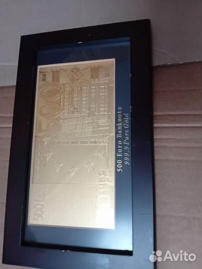 500 euro banknote 999.9 pure gold