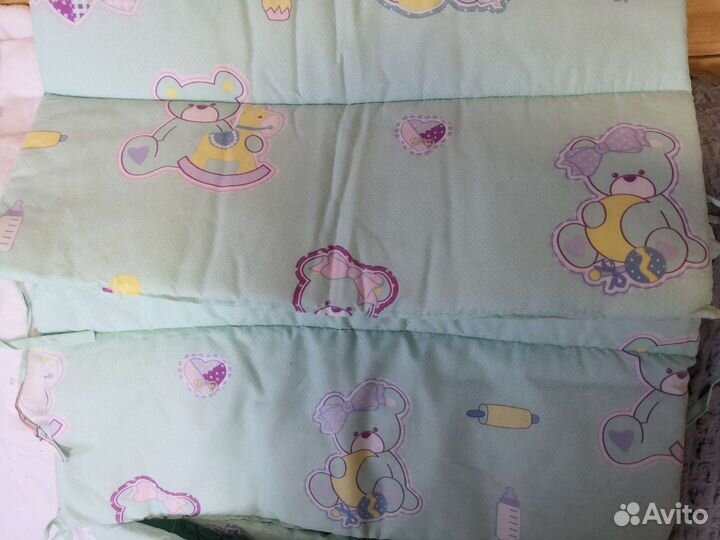 Детское постельное белье, с бортиками