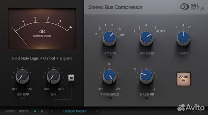 Пакет плагинов SSL: Channel Strip, Bus Compressor