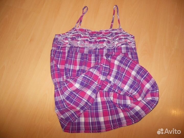 Новый топ в клетку Benetton 152-164