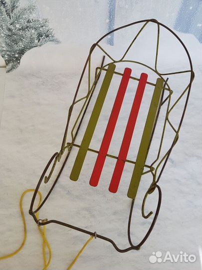 Санки СССР для куклы. Раритет