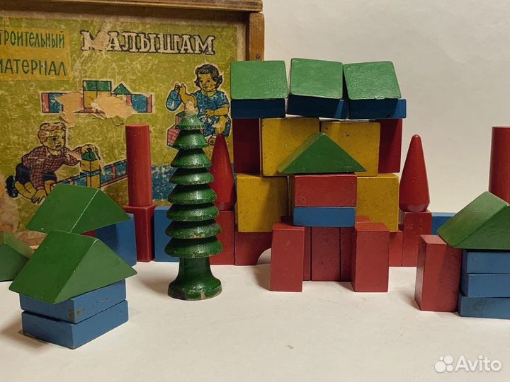 Кубики деревянные СССР