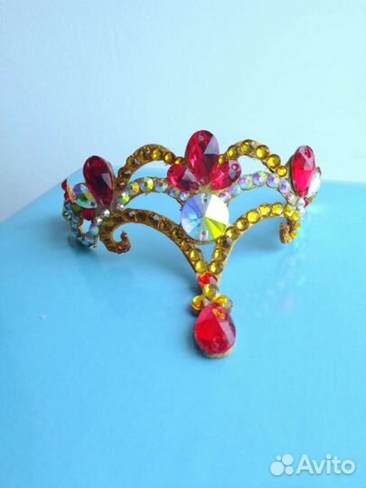 Корона украшение на пучок кичку волосы