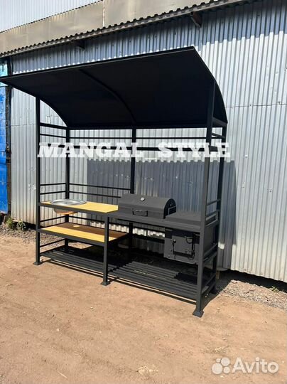 Мангал в стиле лофт