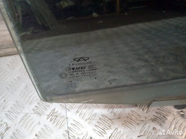 Стекло двери заднее правое Chery Amulet A15 1.6