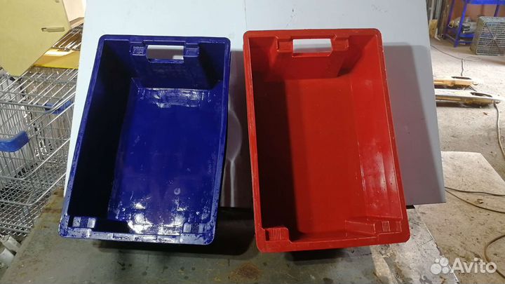 Ящик пластиковый пищевой с крышкой 600х400х200
