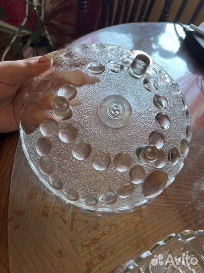 Ваза для фруктов на ножке СССР