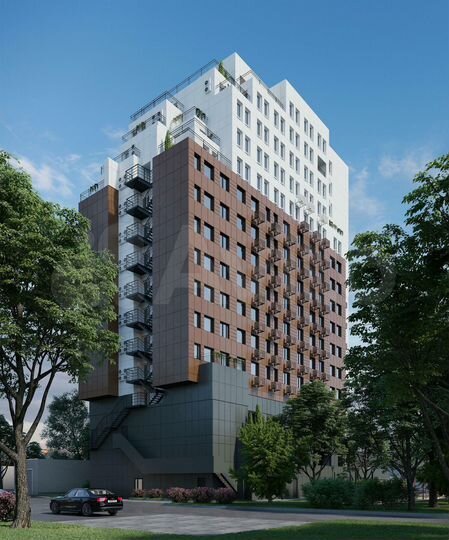 2-к. квартира, 64,4 м², 8/16 эт.