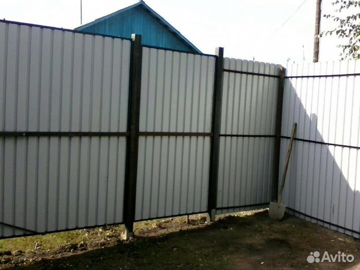 Забор из профлиста под ключ