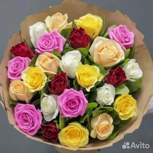 Букет 41 роза микс Цветы Красноярск