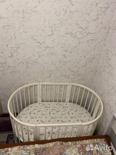 Детская кровать для новорожденных круглая